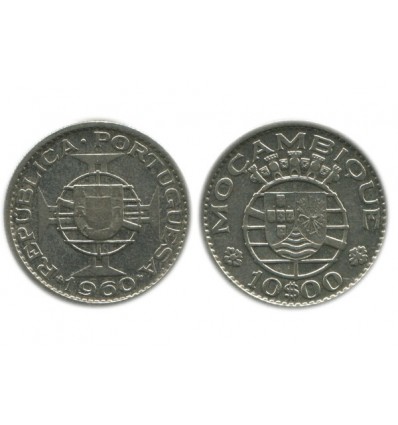 10 Escudos Mozambique Argent