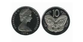 10 Cents Elisabeth II Nouvelle Zélande