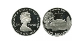 1 Dollar Elisabeth II Nouvelle Zélande Argent