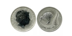 1 Dollar Elisabeth II Nouvelle Zélande Argent