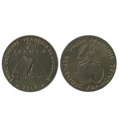 2 Francs Océanie Française