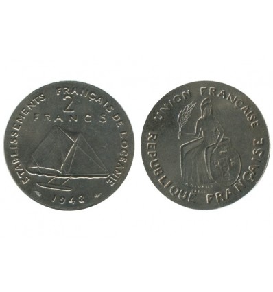 2 Francs Océanie Française