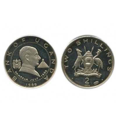 2 Shillings Ouganda Argent