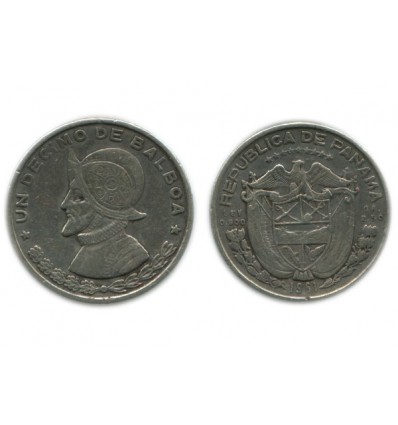1/10 Balboa Panama Argent