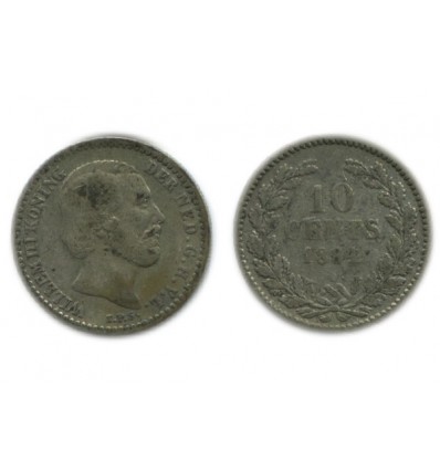 10 Cents Guillaume III Pays - Bas Argent