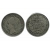 10 Cents Wilhemine Tête à¢gée Pays - Bas Argent