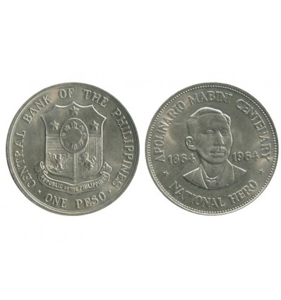 1 Peso Philippines Argent