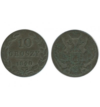 10 Groszy Pologne - Occupation Russe