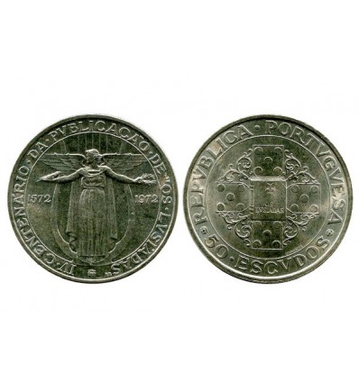 50 Escudos Portugal Argent