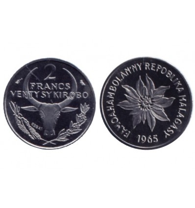 2 Francs République de Madagascar