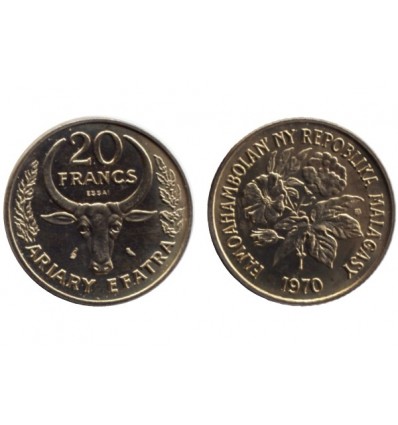 20 Francs République de Madagascar