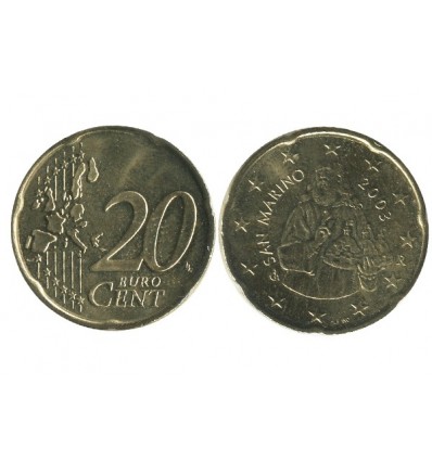 20 Centimes Euro Saint Marin