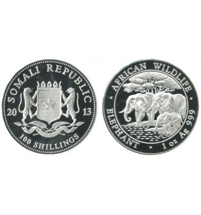 100 Shillings Somalie Argent