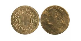 20 Francs Vreneli Suisse