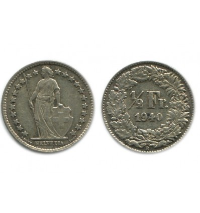 1/2 Franc Suisse Argent - Confederation