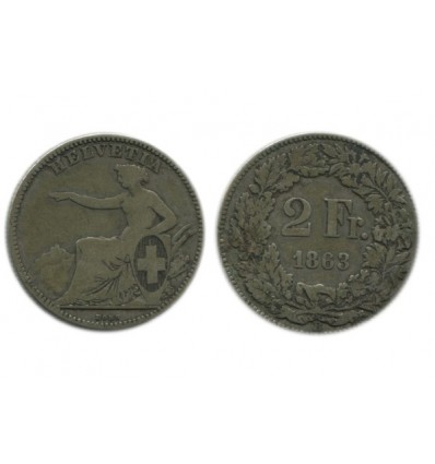 2 Francs Suisse Argent - Confederation