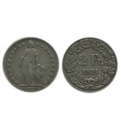 2 Francs Suisse Argent - Confederation