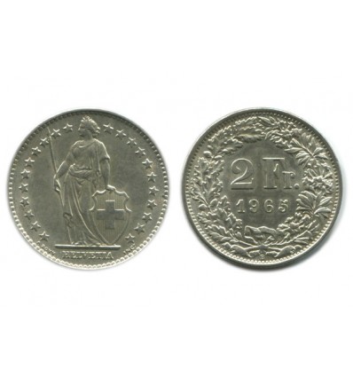 2 Francs Suisse Argent - Confederation