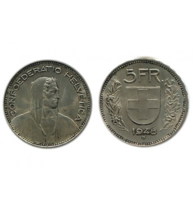 5 Francs Suisse Argent - Confederation