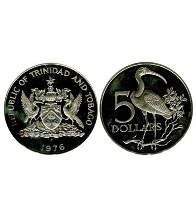 5 Dollars Trinité et Tobago Argent